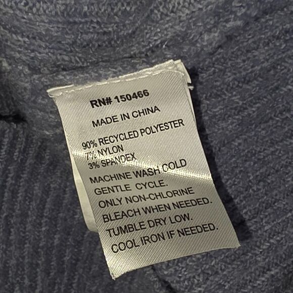 Market & Spruce Grey Ribbed Knit Crewneck Sweater – Size Small – Soft & Classic - Picture 8 of 8